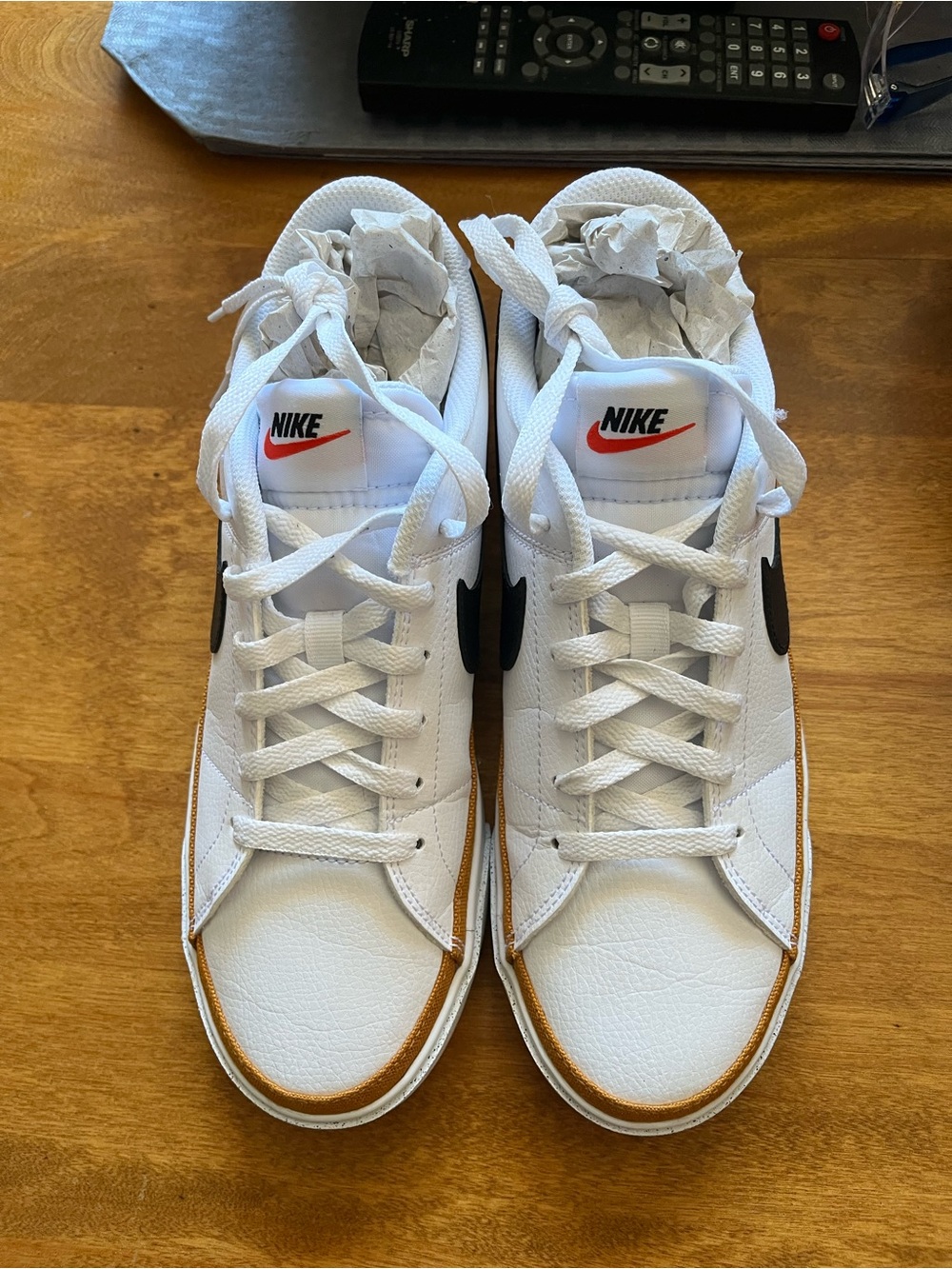 White Nike court legacy sneakers